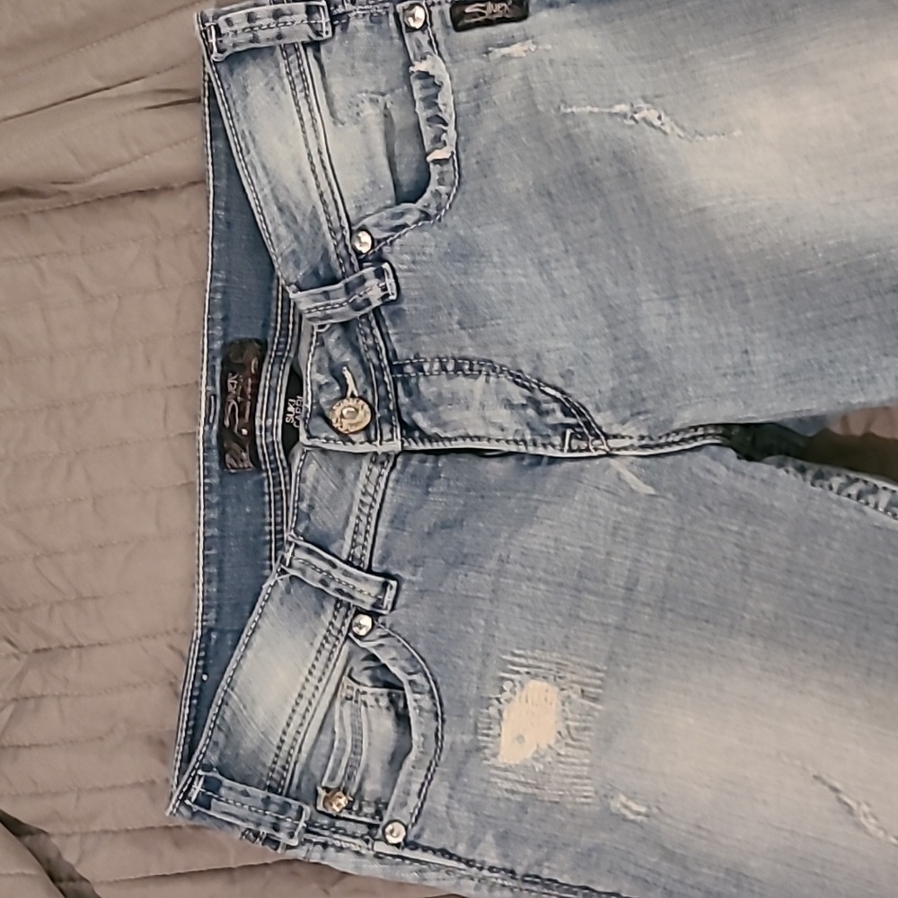 Silver capris